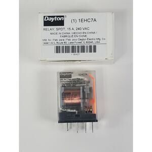 Dayton 1ehc7a relay spdt 15 a 240 VAC In box New